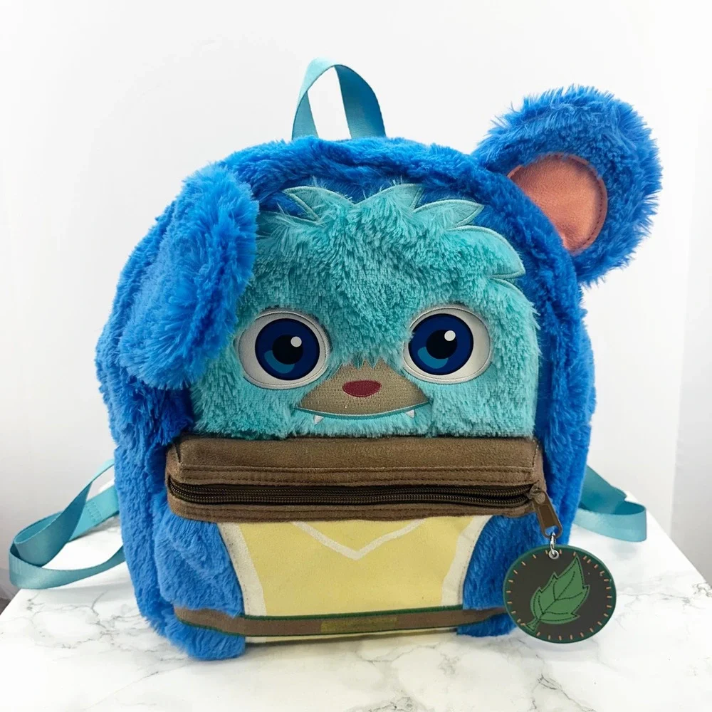 Disney Parks Young‎ Jedi Adventures Nubs Plush Backpack Blue Fuzzy Backpack